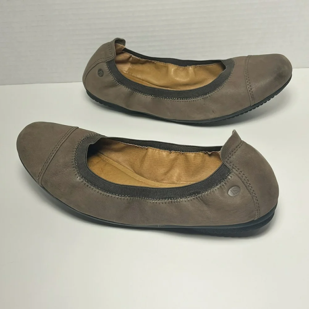 Josef seibel's - brown nubuck ballet flats